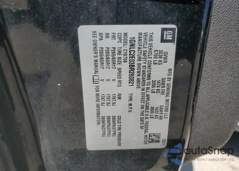 2011 Chevrolet Tahoe Police из США, поврежденный, VIN 1GNLC2E03BR280821